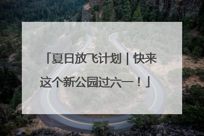 夏日放飞计划｜快来这个新公园过六一！