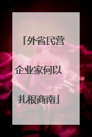 外省民营企业家何以扎根商南