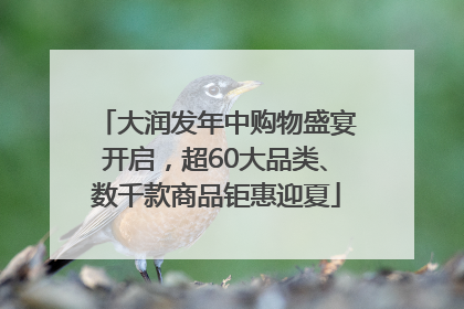 大润发年中购物盛宴开启，超60大品类、数千款商品钜惠迎夏