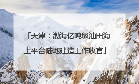 天津：渤海亿吨级油田海上平台陆地建造工作收官