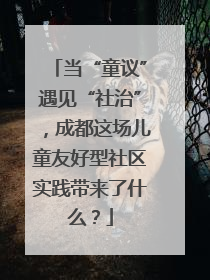 当“童议”遇见“社治”，成都这场儿童友好型社区实践带来了什么？