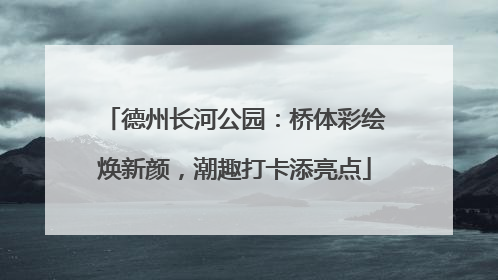 德州长河公园：桥体彩绘焕新颜，潮趣打卡添亮点