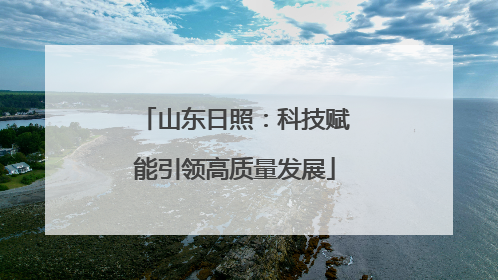 山东日照：科技赋能引领高质量发展