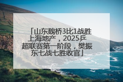 山东魏桥3比1战胜上海地产，2025乒超联赛第一阶段，樊振东七战七胜收官