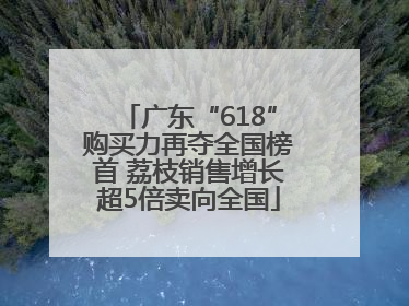 广东“618”购买力再夺全国榜首 荔枝销售增长超5倍卖向全国