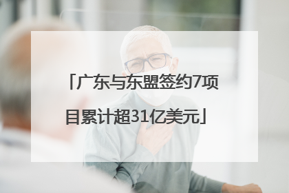 广东与东盟签约7项目累计超31亿美元