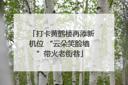 打卡黄鹤楼再添新机位 “云朵笑脸墙”带火老街巷