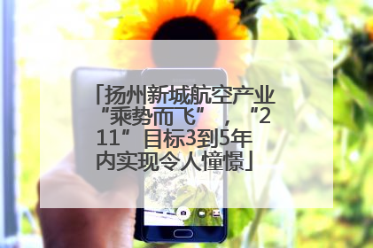 扬州新城航空产业“乘势而飞”，“211”目标3到5年内实现令人憧憬