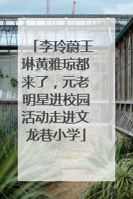 李玲蔚王琳黄雅琼都来了，元老明星进校园活动走进文龙巷小学