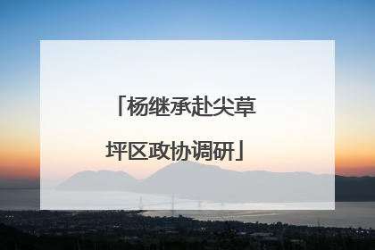 杨继承赴尖草坪区政协调研