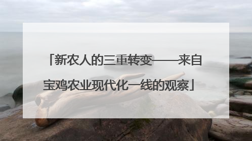 新农人的三重转变——来自宝鸡农业现代化一线的观察