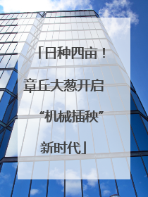 日种四亩！章丘大葱开启“机械插秧”新时代