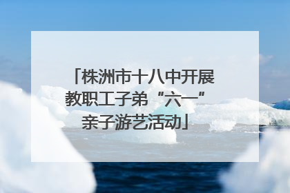 株洲市十八中开展教职工子弟“六一”亲子游艺活动