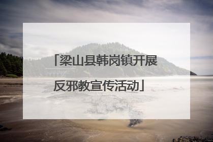 梁山县韩岗镇开展反邪教宣传活动