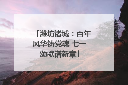 潍坊诸城：百年风华铸党魂 七一颂歌谱新章