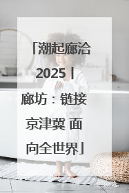 潮起廊洽2025丨廊坊：链接京津冀 面向全世界