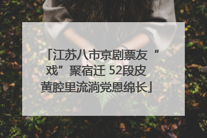 江苏八市京剧票友“戏”聚宿迁 52段皮黄腔里流淌党恩绵长