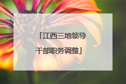 江西三地领导干部职务调整