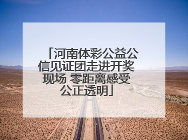 河南体彩公益公信见证团走进开奖现场 零距离感受公正透明