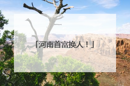 河南首富换人！