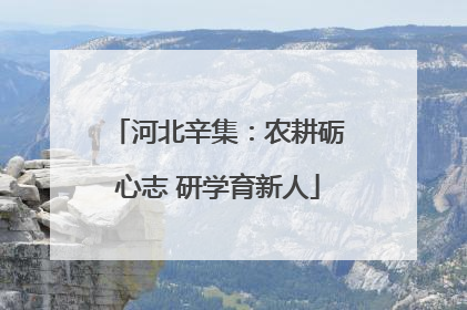 河北辛集：农耕砺心志 研学育新人