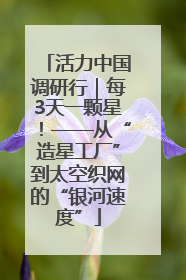 活力中国调研行｜每3天一颗星！——从“造星工厂”到太空织网的“银河速度”