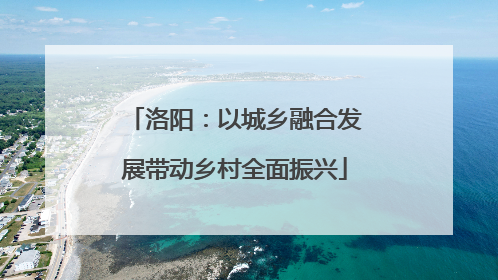洛阳：以城乡融合发展带动乡村全面振兴