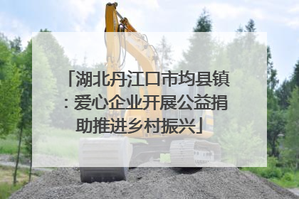 湖北丹江口市均县镇：爱心企业开展公益捐助推进乡村振兴