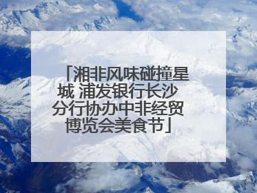 湘非风味碰撞星城 浦发银行长沙分行协办中非经贸博览会美食节
