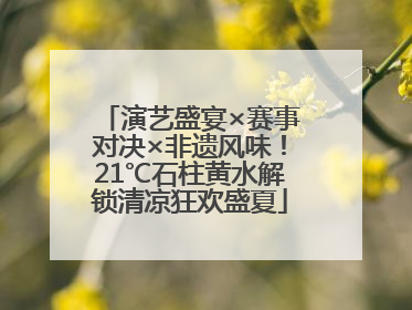 演艺盛宴×赛事对决×非遗风味！21℃石柱黄水解锁清凉狂欢盛夏