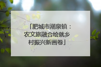 肥城市潮泉镇：农文旅融合绘就乡村振兴新画卷