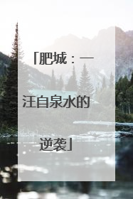 肥城：一汪自泉水的逆袭