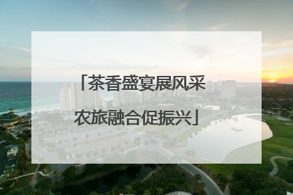 茶香盛宴展风采 农旅融合促振兴