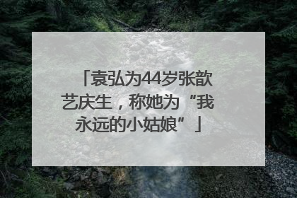 袁弘为44岁张歆艺庆生，称她为“我永远的小姑娘”