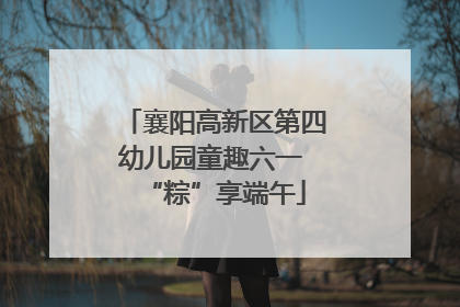 襄阳高新区第四幼儿园童趣六一 “粽”享端午