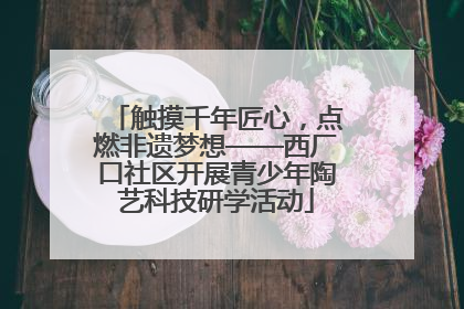触摸千年匠心，点燃非遗梦想——西厂口社区开展青少年陶艺科技研学活动