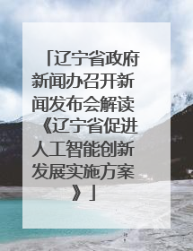 辽宁省政府新闻办召开新闻发布会解读《辽宁省促进人工智能创新发展实施方案》