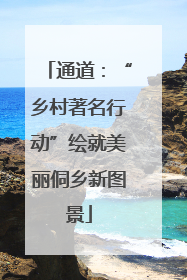 通道：“乡村著名行动”绘就美丽侗乡新图景