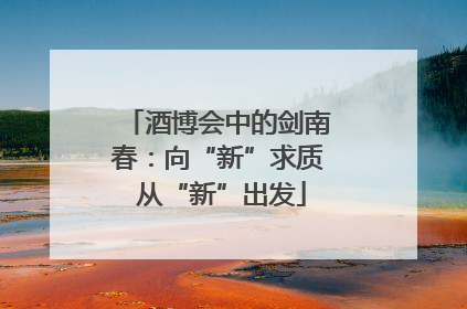 酒博会中的剑南春：向“新”求质 从“新”出发