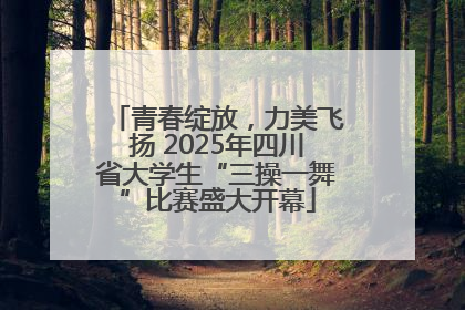青春绽放，力美飞扬 2025年四川省大学生“三操一舞”比赛盛大开幕