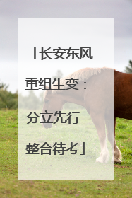 长安东风重组生变：分立先行 整合待考