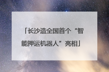 长沙造全国首个“智能押运机器人”亮相