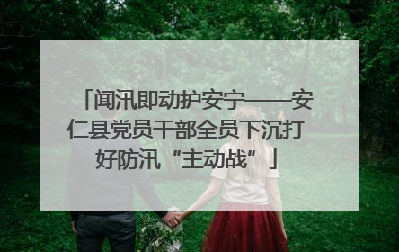 闻汛即动护安宁——安仁县党员干部全员下沉打好防汛“主动战”