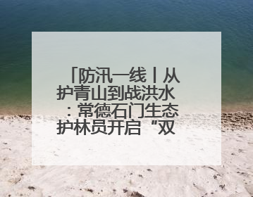 防汛一线丨从护青山到战洪水：常德石门生态护林员开启“双重守护”模式