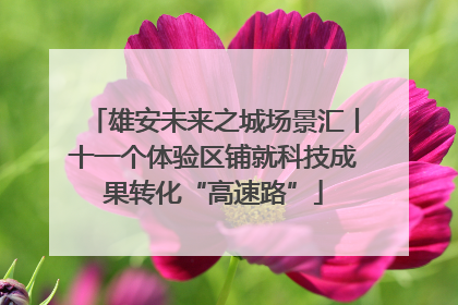 雄安未来之城场景汇丨十一个体验区铺就科技成果转化“高速路”