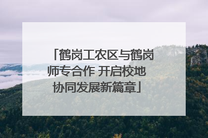 鹤岗工农区与鹤岗师专合作 开启校地协同发展新篇章