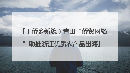 （侨乡新貌）青田“侨贸网络”助推浙江优质农产品出海