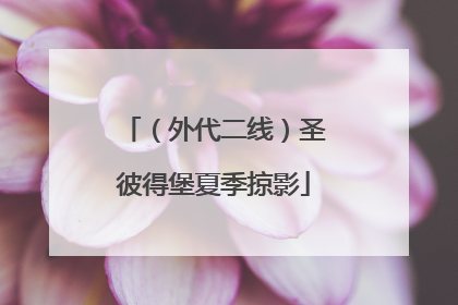 （外代二线）圣彼得堡夏季掠影