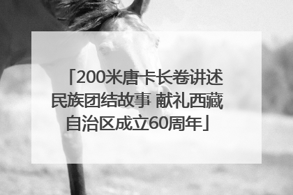 200米唐卡长卷讲述民族团结故事 献礼西藏自治区成立60周年