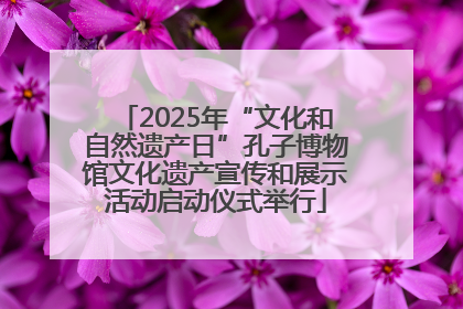 2025年“文化和自然遗产日”孔子博物馆文化遗产宣传和展示活动启动仪式举行